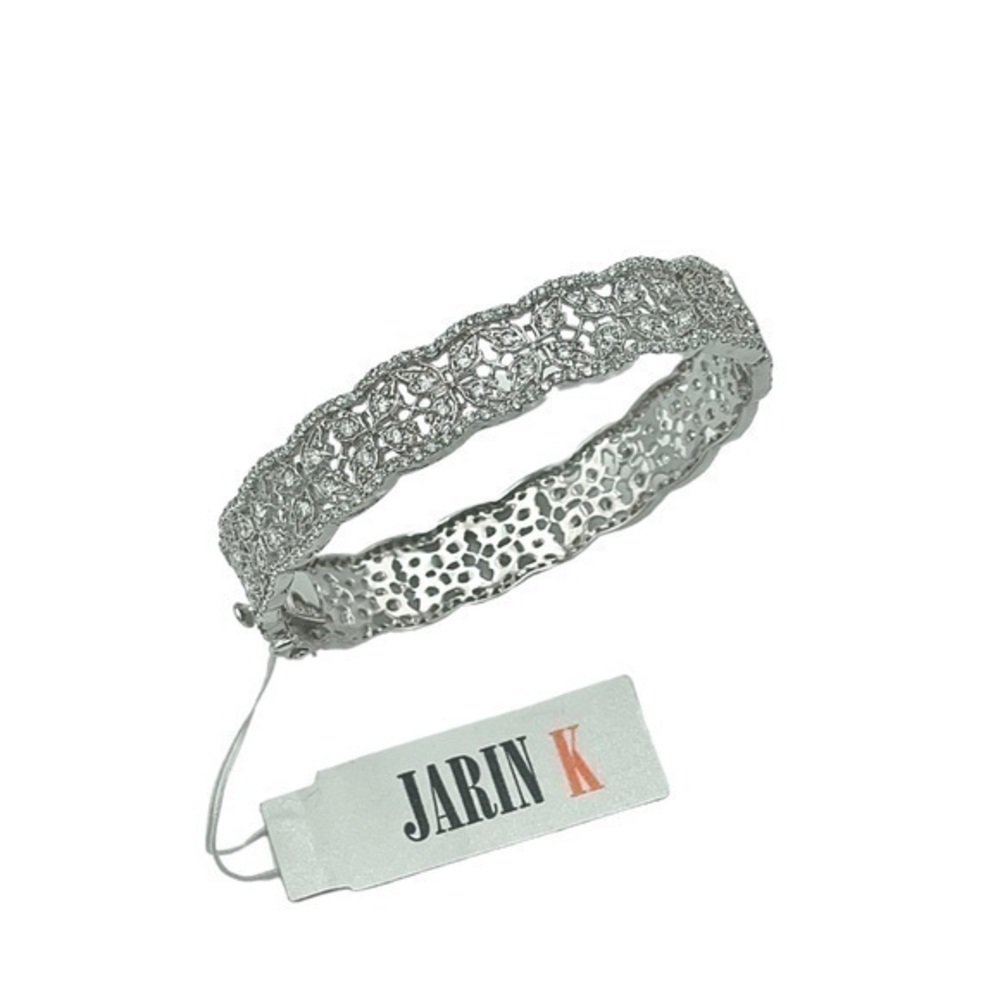 Delicate Hinged Bangle by Jarin K